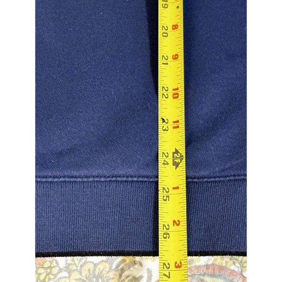 Croft & Barrow Eagle American Flag Crew Sweatshirt Mens Blue Workwear Quilting - Picture 10 of 12